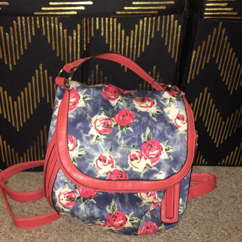 Floral Backpack Handbag